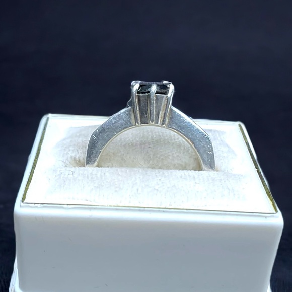 🌺Vintage Art Deco Sterling & Spinel Ring - Picture 9 of 13